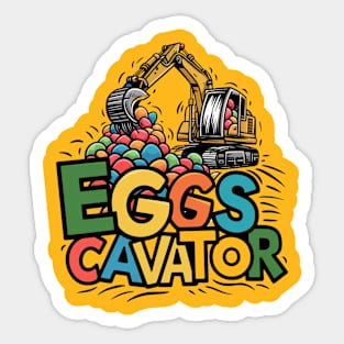 Eggscavator Sticker